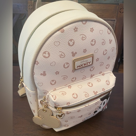 Primark Disney Mickey Mouse Faux Leather Backpack (small) - NEW - Picture 2 of 13